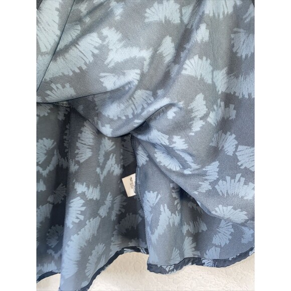 Free People Skirt tier metallic elastic high waist western geometric art L layer - Picture 5 of 8